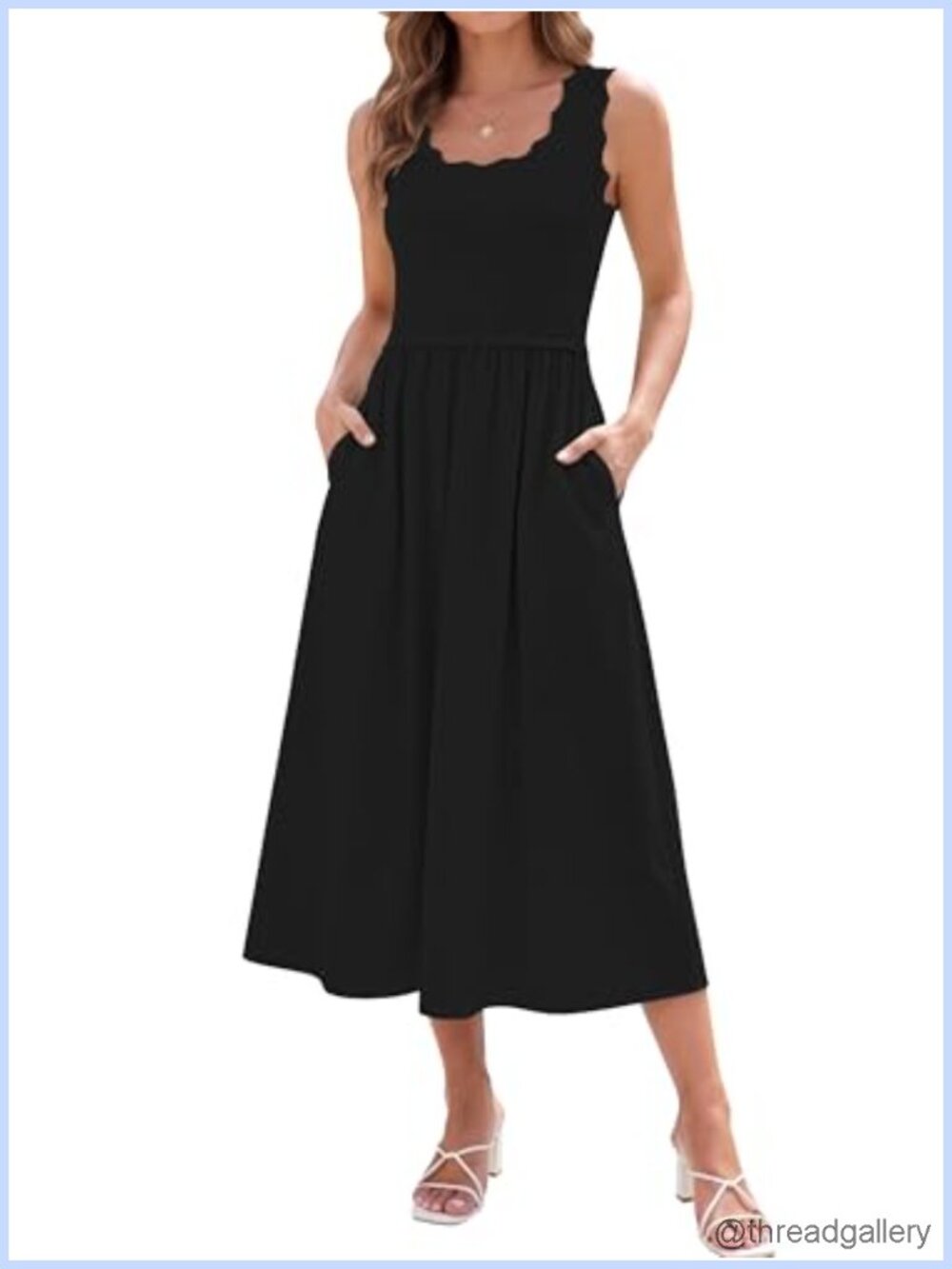 Womens Sleeveless Flowy Maxi Dress Tank Sundress Beach Vacation Casual